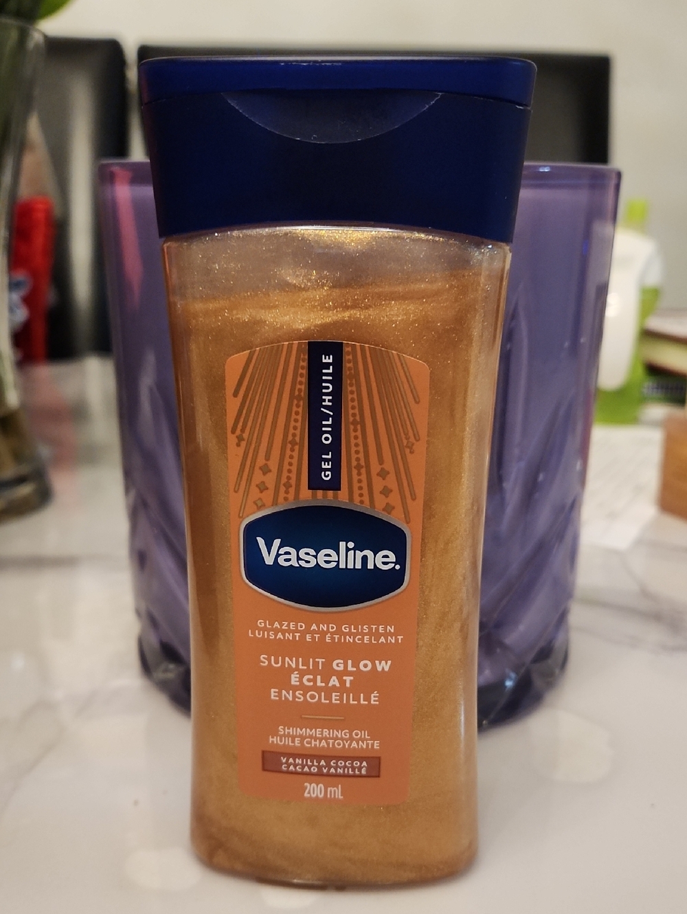 Vaseline Sunlit Glow Shimmering Oil Gel - Golden